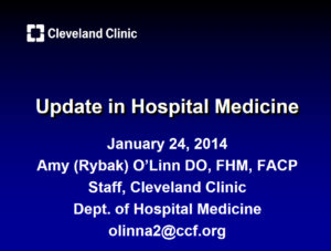 Update in Hospital Medicine