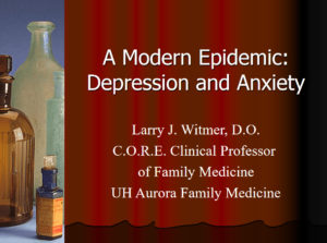 A Modern Epidemic: Depression and Anxiety