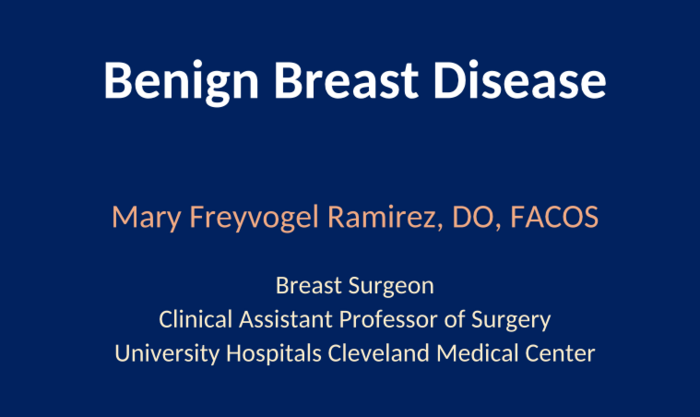 Benign Breast Disease
