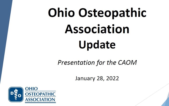 Ohio Osteopathic Association Update | Henry L. Wehrum, DO and Matt Harney, MBA